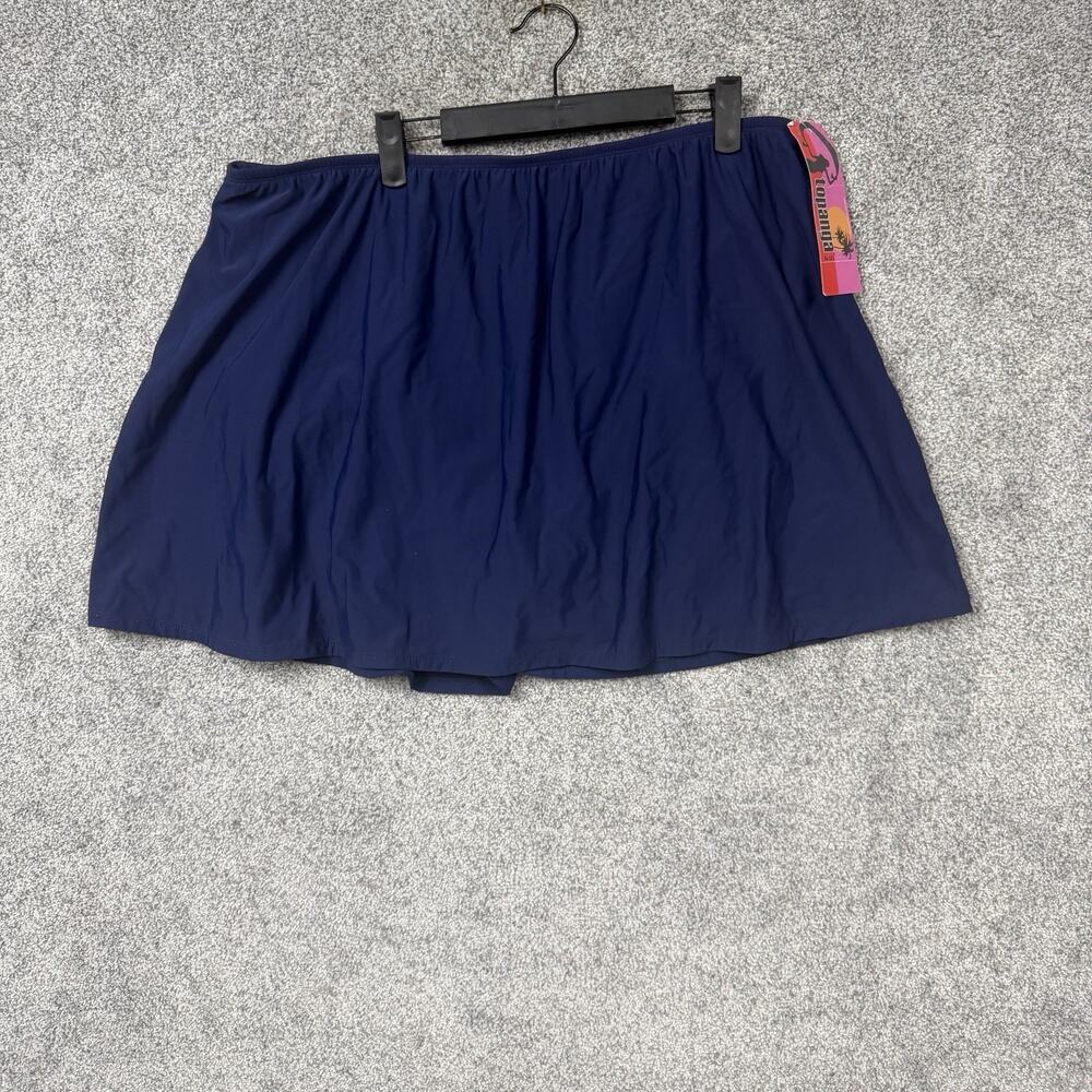 T.H.E. Swimwear Swim Skirt 26W Plus Blue Modest Swimwear Beach Tummy Slimming